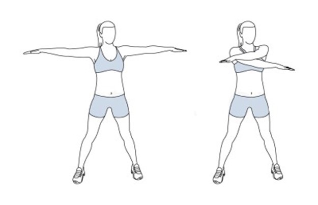 dynamic stretch arm rotation SUP Fitness